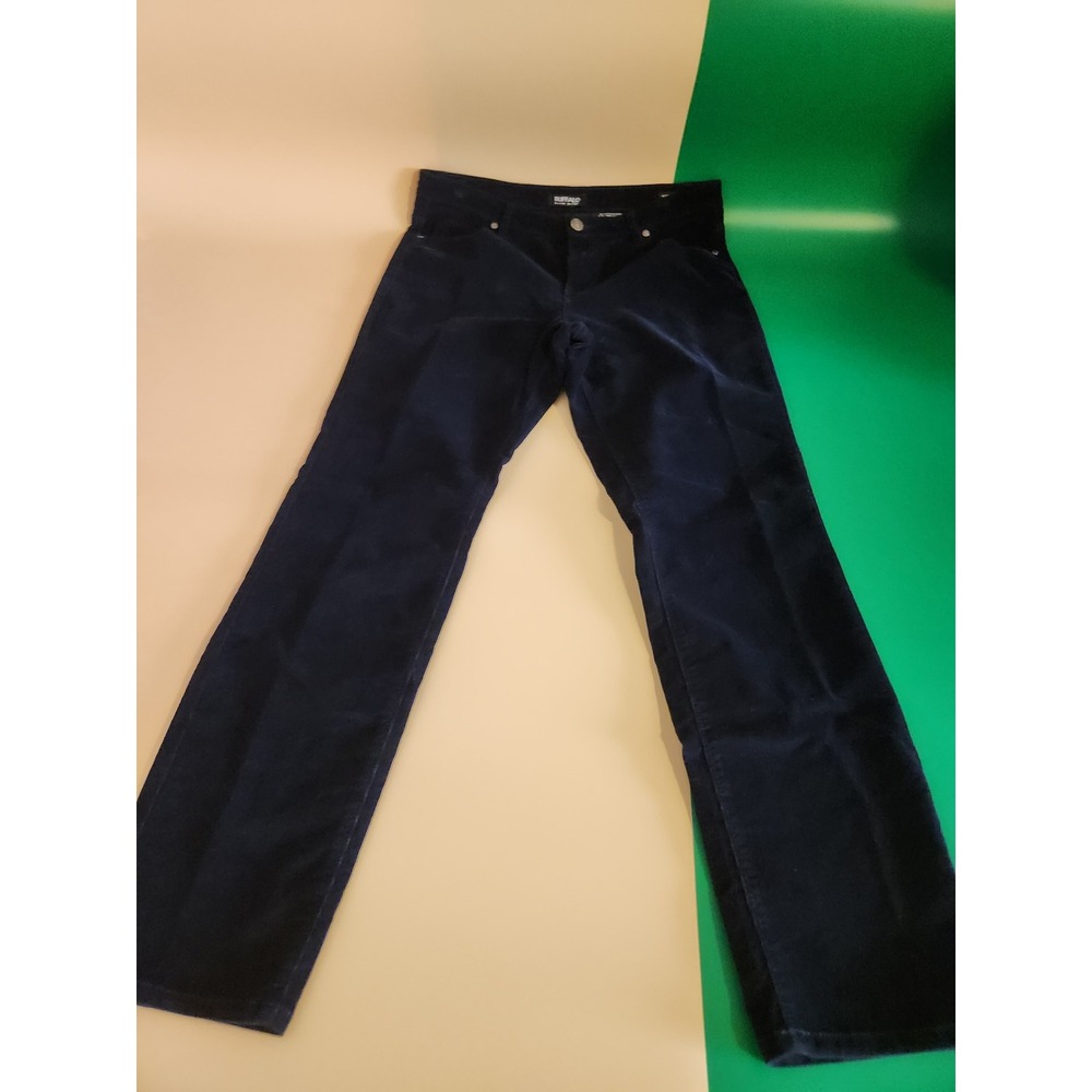 Buffalo‎ Corduroy Pants Womens 12/31 Navy Blue Supreme Mid-Rise Skinny Stretch